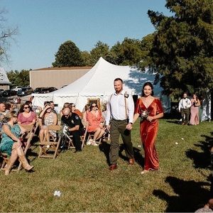 Ever Pretty Brick Red Velvet Bridesmaid Dress Size 6